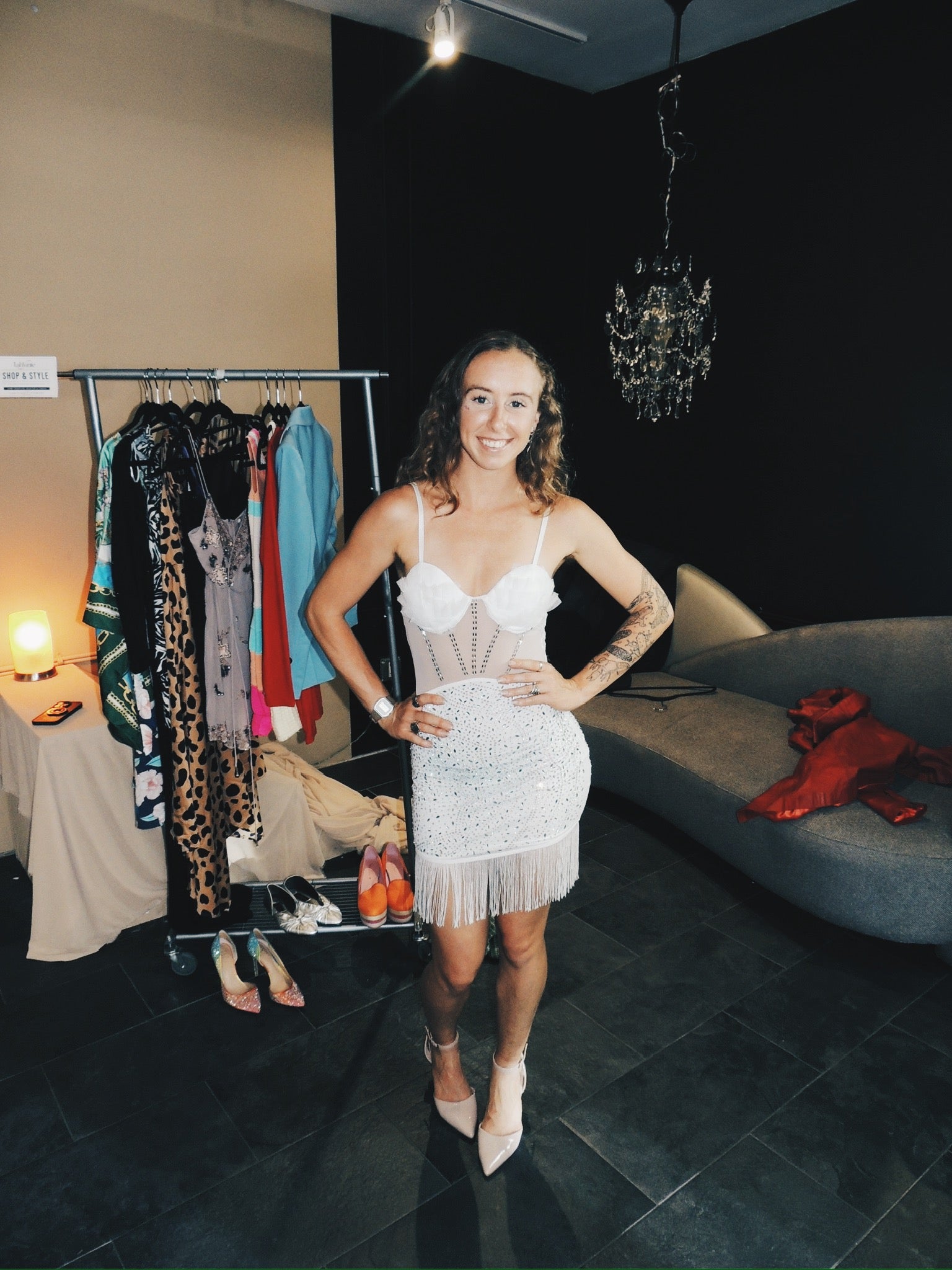 12th Tribe Crystal Fringe Dress