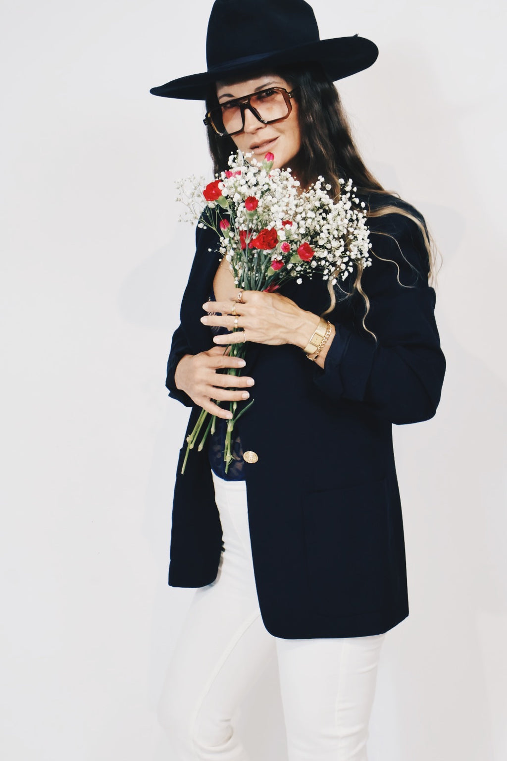 Liz Claiborne Navy Blue Blazer
