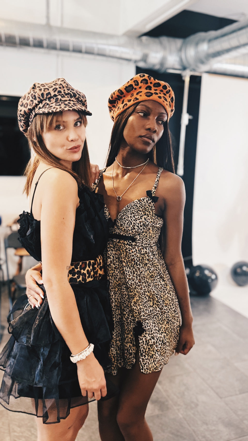 Vintage Leopard Newsboy Hat