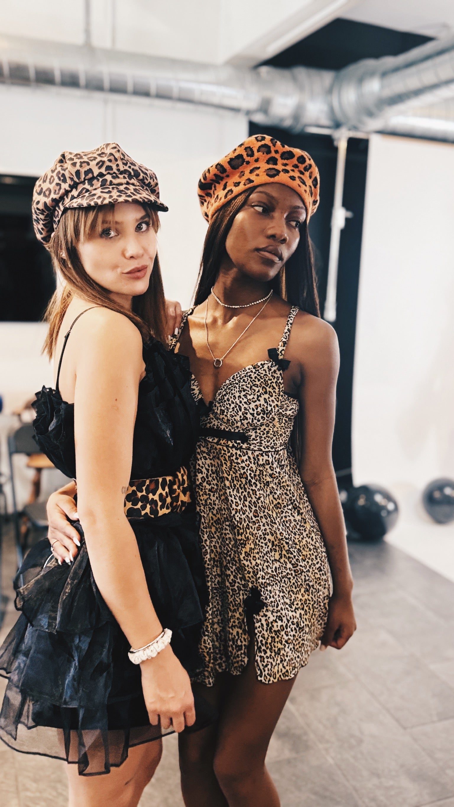 Vintage Leopard Newsboy Hat